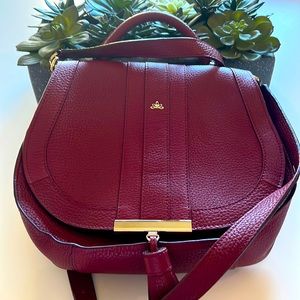 New DeMellier handbag from London in Berry color